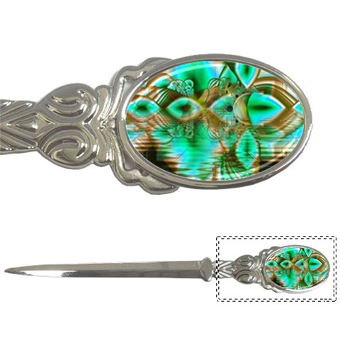 Spring Leaves, Abstract Crystal Flower Garden Letter Opener from ArtsNow.com Front