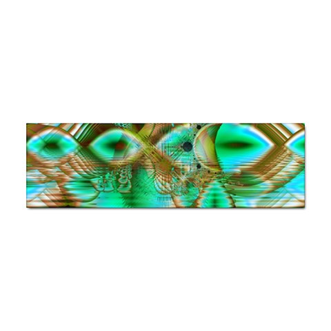 Spring Leaves, Abstract Crystal Flower Garden Bumper Sticker from ArtsNow.com Front