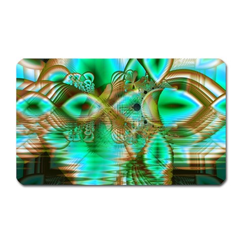 Spring Leaves, Abstract Crystal Flower Garden Magnet (Rectangular) from ArtsNow.com Front