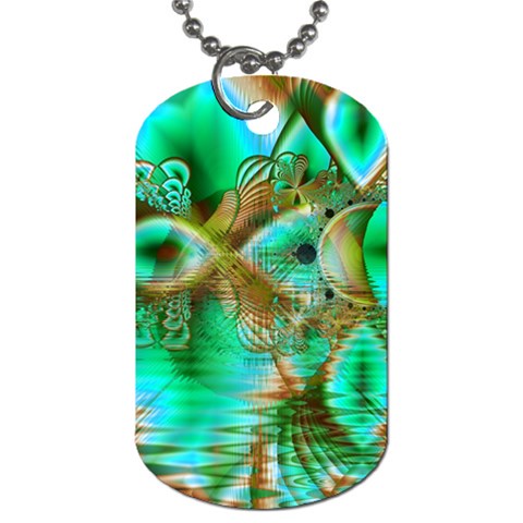 Spring Leaves, Abstract Crystal Flower Garden Dog Tag (One Sided) from ArtsNow.com Front