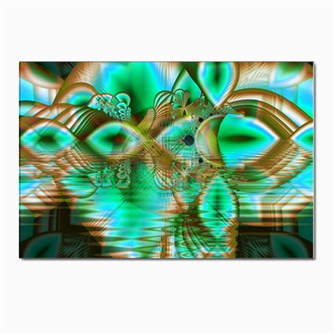 Spring Leaves, Abstract Crystal Flower Garden Postcard 4 x 6  (10 Pack) from ArtsNow.com Front