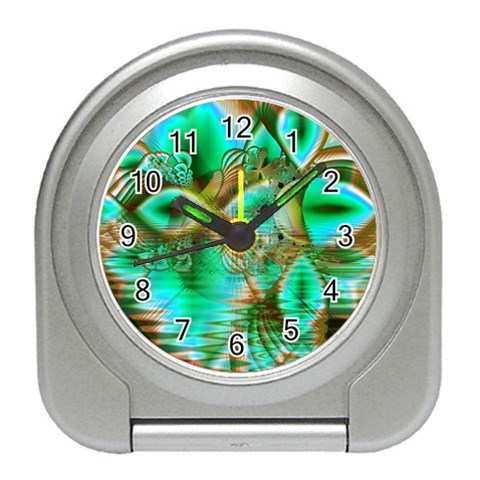 Spring Leaves, Abstract Crystal Flower Garden Desk Alarm Clock from ArtsNow.com Front