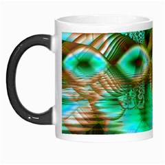 Spring Leaves, Abstract Crystal Flower Garden Morph Mug from ArtsNow.com Left