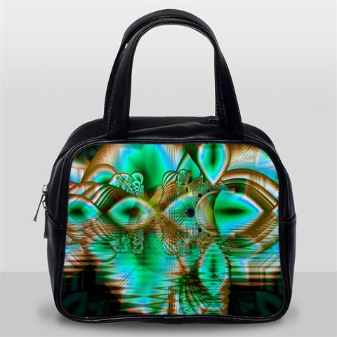 Spring Leaves, Abstract Crystal Flower Garden Classic Handbag (One Side) from ArtsNow.com Front