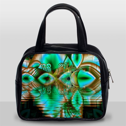 Spring Leaves, Abstract Crystal Flower Garden Classic Handbag (Two Sides) from ArtsNow.com Front