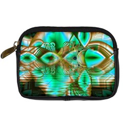 Spring Leaves, Abstract Crystal Flower Garden Digital Camera Leather Case from ArtsNow.com Front