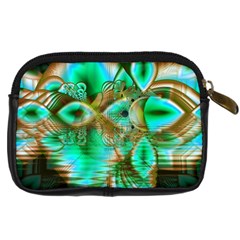 Spring Leaves, Abstract Crystal Flower Garden Digital Camera Leather Case from ArtsNow.com Back