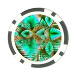 Spring Leaves, Abstract Crystal Flower Garden Poker Chip (10 Pack)