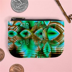 Spring Leaves, Abstract Crystal Flower Garden Coin Change Purse from ArtsNow.com Front