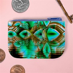 Spring Leaves, Abstract Crystal Flower Garden Coin Change Purse from ArtsNow.com Back