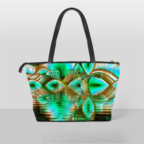 Spring Leaves, Abstract Crystal Flower Garden Large Shoulder Bag from ArtsNow.com Back