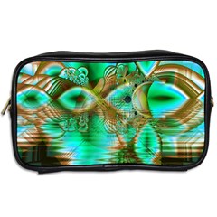 Spring Leaves, Abstract Crystal Flower Garden Travel Toiletry Bag (Two Sides) from ArtsNow.com Back