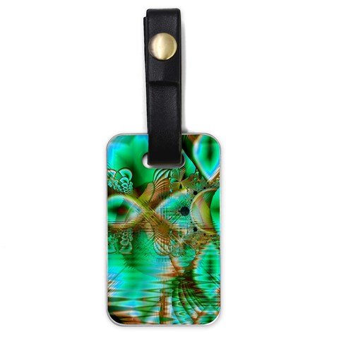 Spring Leaves, Abstract Crystal Flower Garden Luggage Tag (One Side) from ArtsNow.com Front