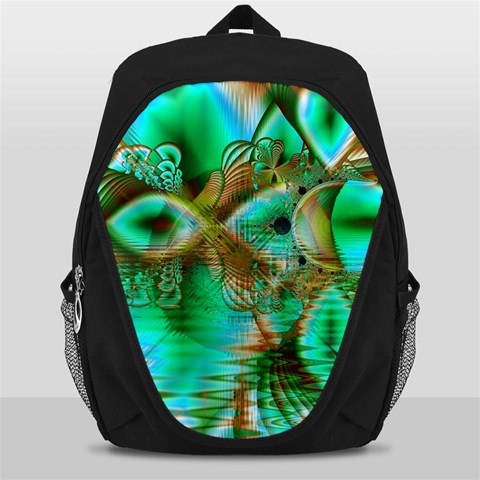 Spring Leaves, Abstract Crystal Flower Garden Backpack Bag from ArtsNow.com Front