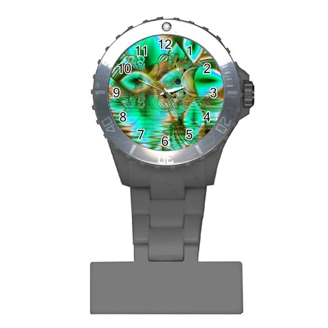 Spring Leaves, Abstract Crystal Flower Garden Nurses Watch from ArtsNow.com Front