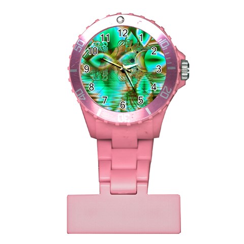 Spring Leaves, Abstract Crystal Flower Garden Nurses Watch from ArtsNow.com Front