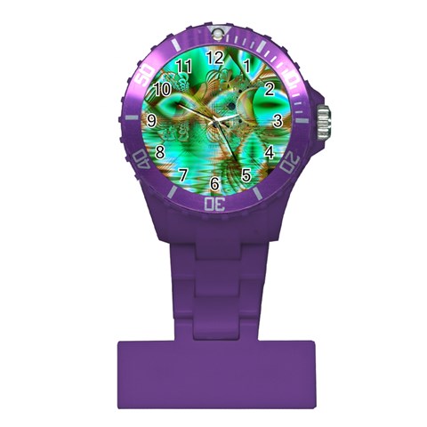 Spring Leaves, Abstract Crystal Flower Garden Nurses Watch from ArtsNow.com Front