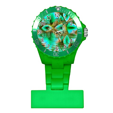 Spring Leaves, Abstract Crystal Flower Garden Nurses Watch from ArtsNow.com Front