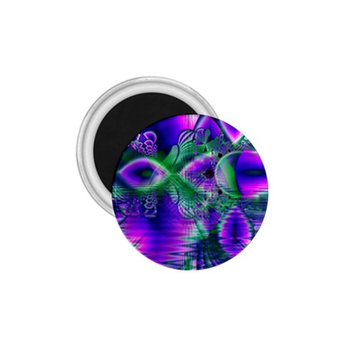 Evening Crystal Primrose, Abstract Night Flowers 1.75  Button Magnet from ArtsNow.com Front