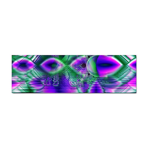 Evening Crystal Primrose, Abstract Night Flowers Bumper Sticker from ArtsNow.com Front