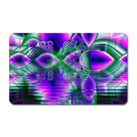 Evening Crystal Primrose, Abstract Night Flowers Magnet (Rectangular) from ArtsNow.com Front