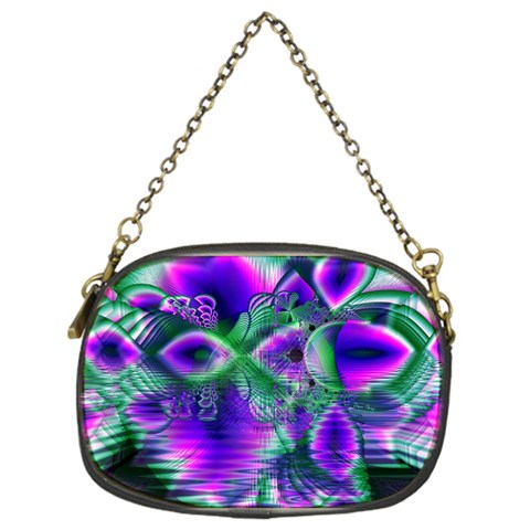 Evening Crystal Primrose, Abstract Night Flowers Chain Purse (One Side) from ArtsNow.com Front