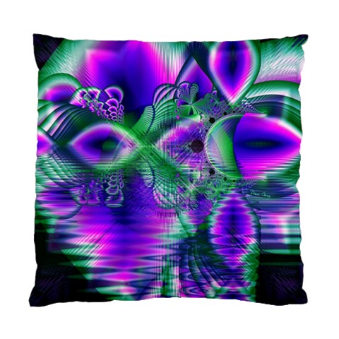 Evening Crystal Primrose, Abstract Night Flowers Cushion Case (Single Sided)  from ArtsNow.com Front