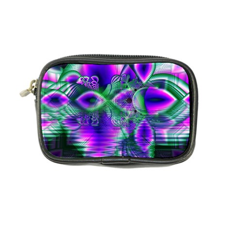 Evening Crystal Primrose, Abstract Night Flowers Coin Purse from ArtsNow.com Front