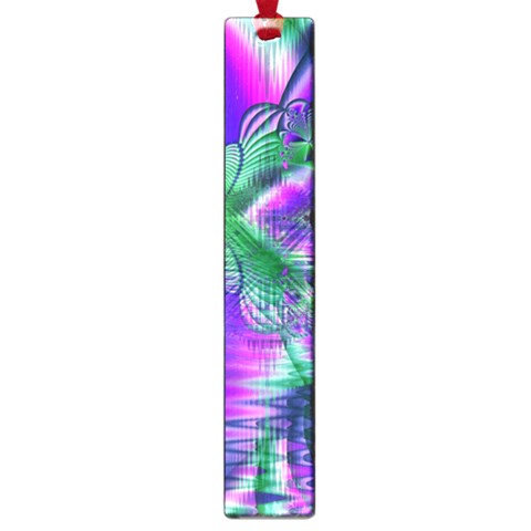 Evening Crystal Primrose, Abstract Night Flowers Large Bookmark from ArtsNow.com Front