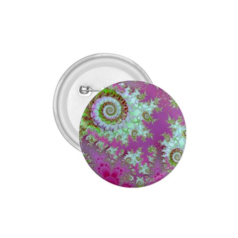 Raspberry Lime Surprise, Abstract Sea Garden  1.75  Button from ArtsNow.com Front