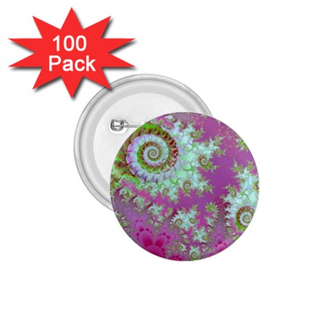 Raspberry Lime Surprise, Abstract Sea Garden  1.75  Button (100 pack) from ArtsNow.com Front