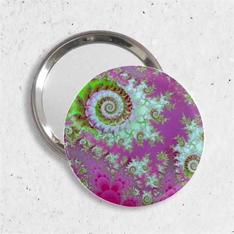 Raspberry Lime Surprise, Abstract Sea Garden  Handbag Mirror (2.25 ) from ArtsNow.com Front