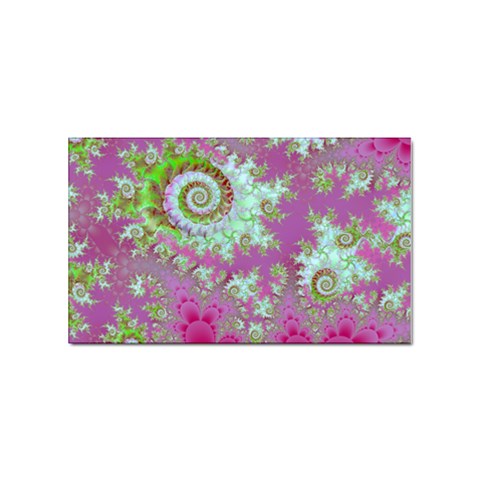 Raspberry Lime Surprise, Abstract Sea Garden  Sticker 100 Pack (Rectangle) from ArtsNow.com Front