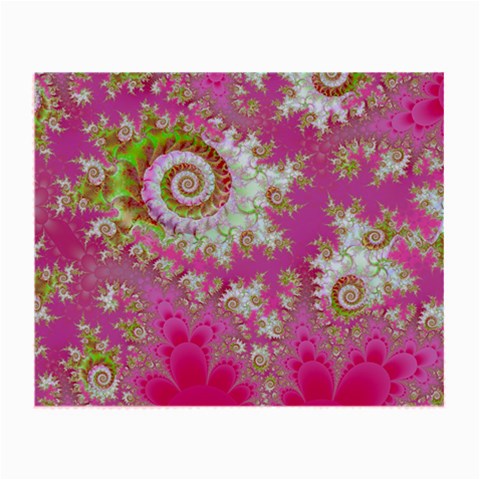 Raspberry Lime Surprise, Abstract Sea Garden  Glasses Cloth (Small) from ArtsNow.com Front