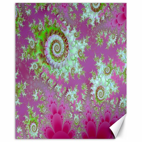 Raspberry Lime Surprise, Abstract Sea Garden  Canvas 16  x 20  (Unframed) from ArtsNow.com 15.75 x19.29  Canvas - 1