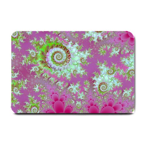 Raspberry Lime Surprise, Abstract Sea Garden  Small Door Mat from ArtsNow.com 24 x16  Door Mat