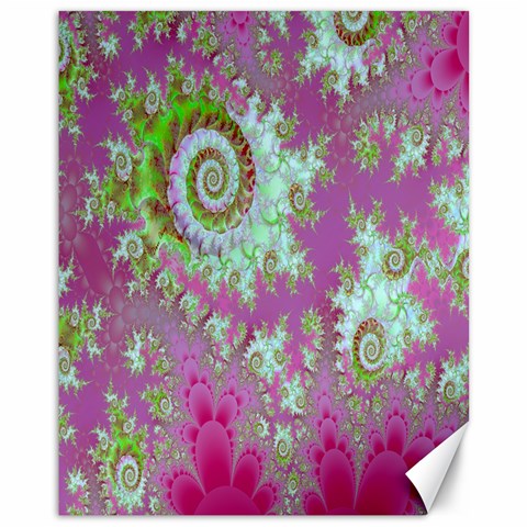 Raspberry Lime Surprise, Abstract Sea Garden  Canvas 11  x 14  (Unframed) from ArtsNow.com 10.95 x13.48  Canvas - 1