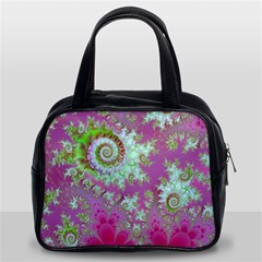 Raspberry Lime Surprise, Abstract Sea Garden  Classic Handbag (Two Sides) from ArtsNow.com Front