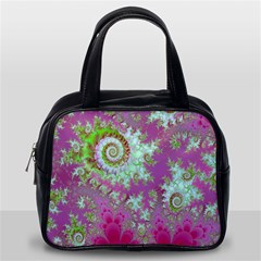 Raspberry Lime Surprise, Abstract Sea Garden  Classic Handbag (Two Sides) from ArtsNow.com Back