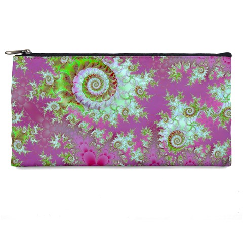 Raspberry Lime Surprise, Abstract Sea Garden  Pencil Case from ArtsNow.com Front