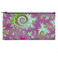 Raspberry Lime Surprise, Abstract Sea Garden  Pencil Case from ArtsNow.com Front