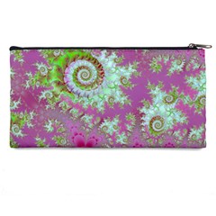 Raspberry Lime Surprise, Abstract Sea Garden  Pencil Case from ArtsNow.com Back