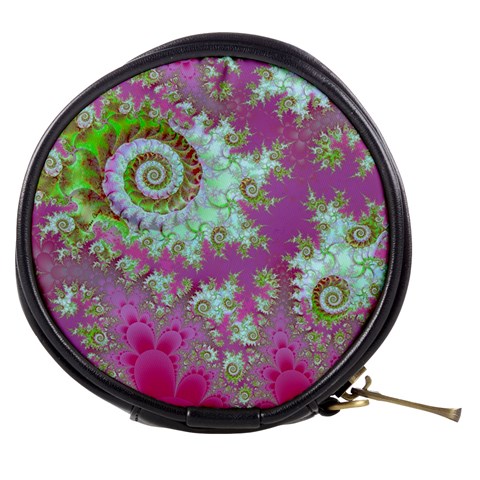 Raspberry Lime Surprise, Abstract Sea Garden  Mini Makeup Case from ArtsNow.com Front