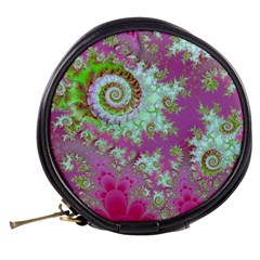 Raspberry Lime Surprise, Abstract Sea Garden  Mini Makeup Case from ArtsNow.com Back