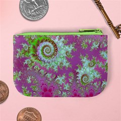 Raspberry Lime Surprise, Abstract Sea Garden  Coin Change Purse from ArtsNow.com Back