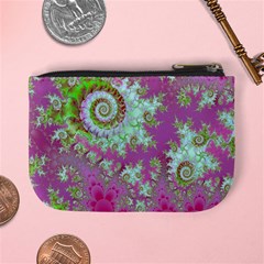 Raspberry Lime Surprise, Abstract Sea Garden  Coin Change Purse from ArtsNow.com Back