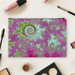 Raspberry Lime Surprise, Abstract Sea Garden  Cosmetic Bag (Large) from ArtsNow.com Back