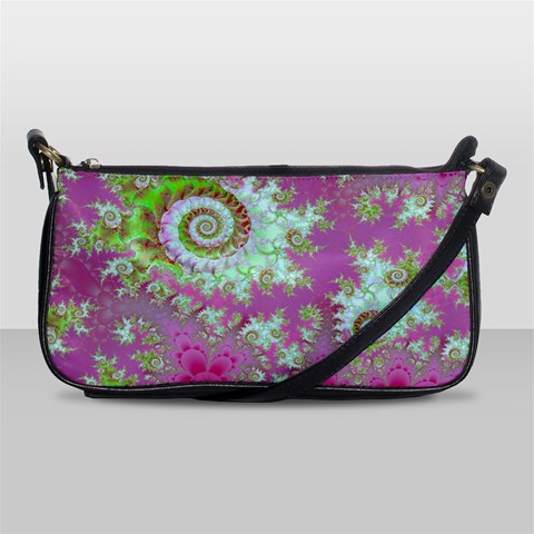 Raspberry Lime Surprise, Abstract Sea Garden  Evening Bag from ArtsNow.com Front