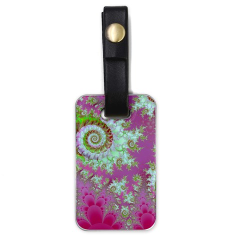 Raspberry Lime Surprise, Abstract Sea Garden  Luggage Tag (One Side) from ArtsNow.com Front