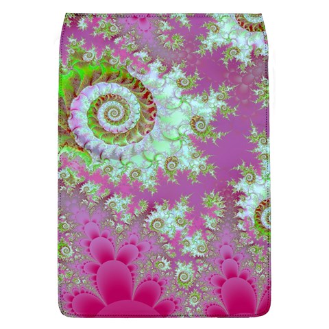 Raspberry Lime Surprise, Abstract Sea Garden  Removable Flap Cover (Large) from ArtsNow.com Front